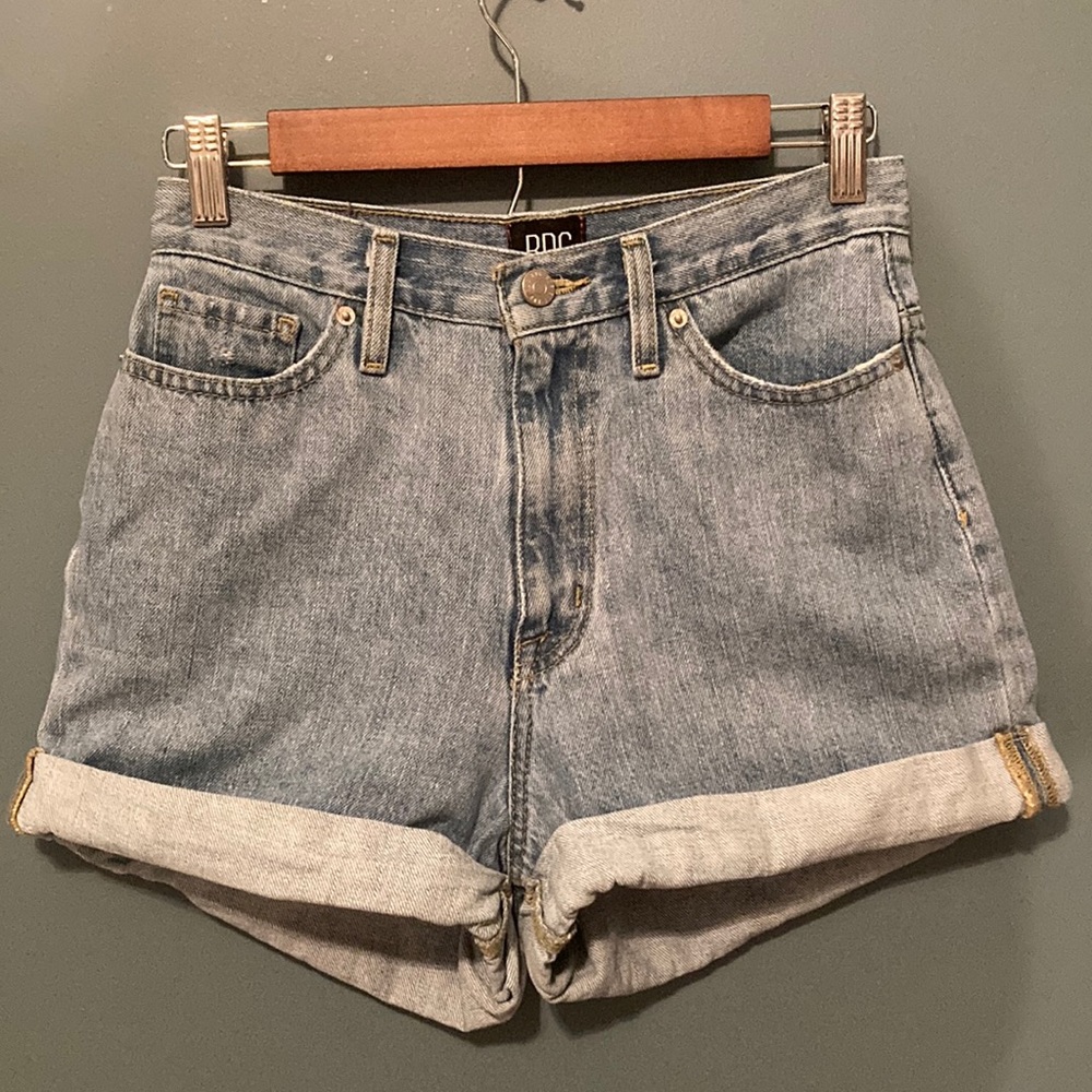 BDG Urban Outfitters Mom High Rise Cuffed Denim Shorts
